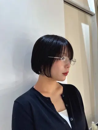 ショート 透明感艶カラー/髪質 改善/momo🎀のヘアスタイル