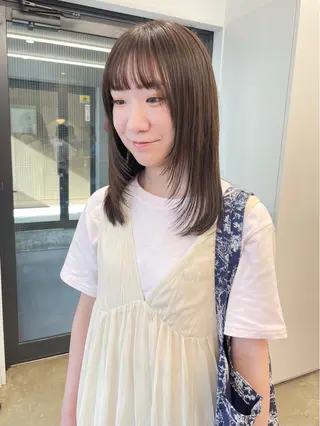 ミディアム カラー pole所属・【pole】 minaのヘアスタイル