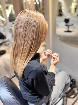 セミロング 【天満1艶髪】潤艶/ 髪質改善🌹釣本竜哉のヘアスタイル