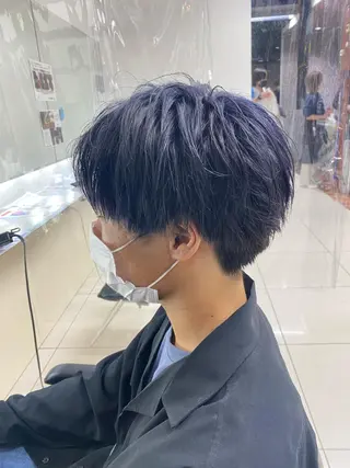 ミディアム カラー メンズ メンズパーマ/ メッシュ😎タクミのヘアスタイル