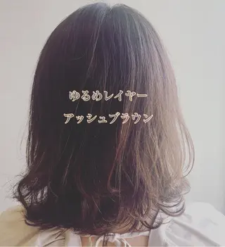 ミディアム カラー noppo所属・NOPPO 和泉市 美容室/奥村 飛鳥のヘアスタイル