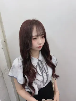 ロング 韓国ヘア×ハイトーン AYA💫のヘアスタイル
