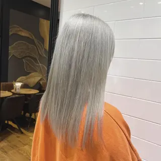 ミディアム カラー lien ヒジリのヘアスタイル