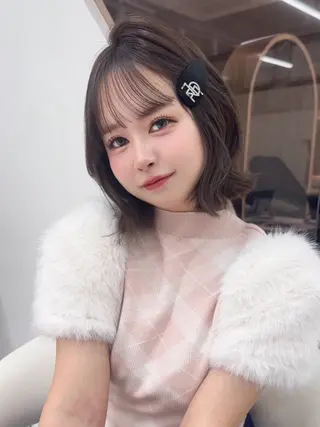 ミディアム Lond Emi 艶髪モテヘアのヘアスタイル