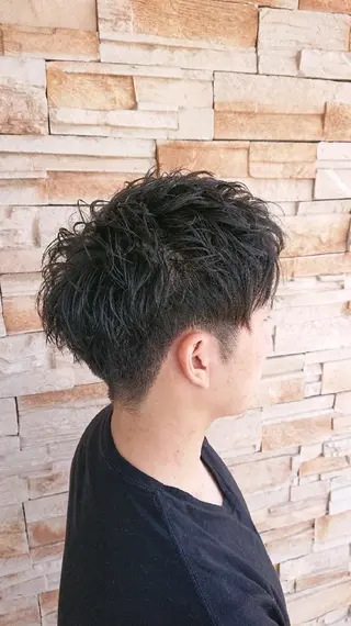 メンズ 林慶吾/ショートボブ /デザインカラーのヘアスタイル