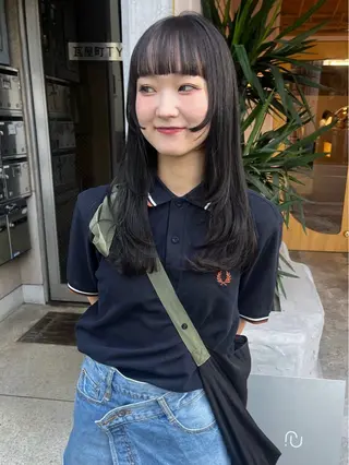 ロング カラー iru所属・mi kiのヘアスタイル