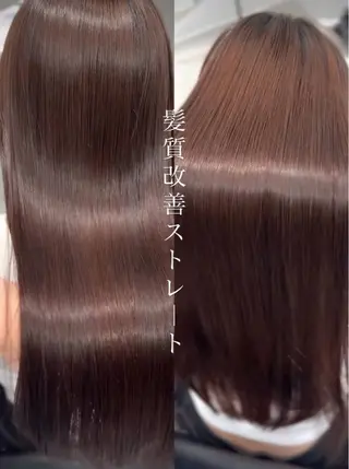 ロング カラー パーマ ONYX 表参道所属・表参道/ハイライト 髪質改善ストレートのヘアスタイル