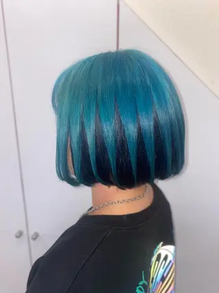 ショート ゆぴ☾‪/推しカラー /ハイトーンのヘアスタイル