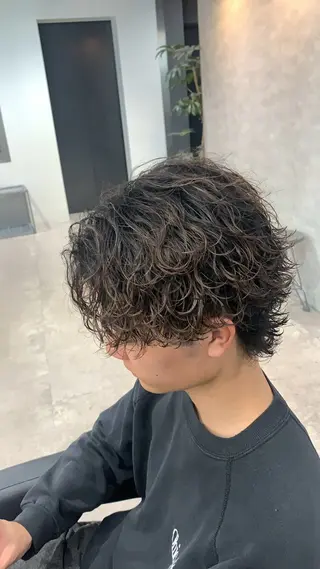 ショート パーマ メンズ メンズ🐺カラー／ 垢抜け🔥木村晴希のヘアスタイル