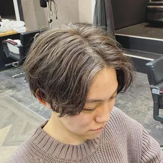 ミディアム Re.Meiro(リ・メイロ)所属・メンズカット/ 沖縄市/村田亮太のヘアスタイル