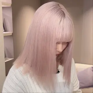 ミディアム カラー ヘアアレンジ メンズ ハイトーン特化 ♡shoka♡のヘアスタイル