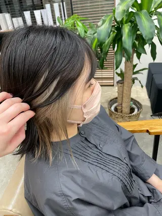 ショート ior北千住【イオール】所属・YU(ハイトーン/ ブリーチカラー)のヘアスタイル