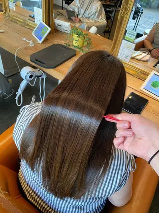 ロング カラー 癖毛&ダメージ改善 カット/soyaのヘアスタイル