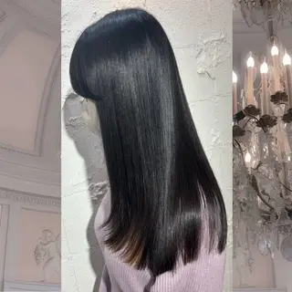 ロング 髪質改善♡ 保坂汐音のヘアスタイル