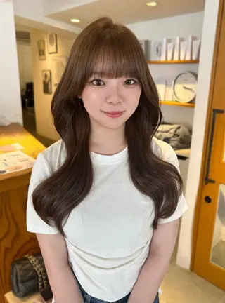 ロング 女性専用サロン iiro所属・hina/透明感🍒 【元町】のヘアスタイル