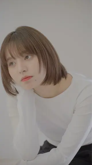 カラー COA銀座所属・ブラウンカラー/ グレージュ 村上廉のヘアスタイル