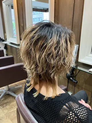 ミディアム メンズ TAYA 心斎橋所属・山本 聖真のヘアスタイル