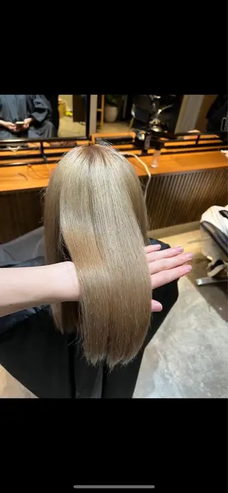 ロング カラー 韓国ヘア/ハイトーン そーた/渋谷駅のヘアスタイル