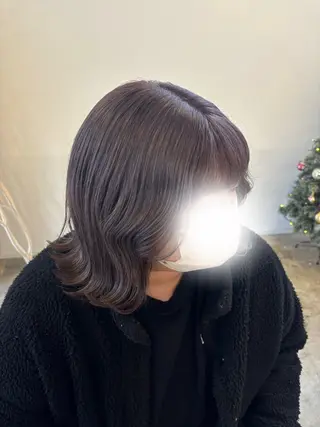 ミディアム カラー 田中 梨緒のヘアスタイル