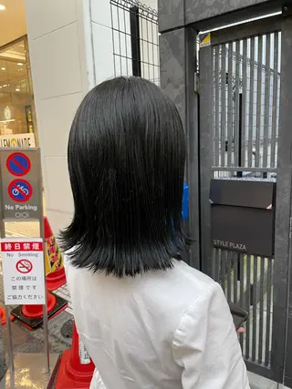 ミディアム カラー 縮毛矯正/髪質改善/ 石橋代智のヘアスタイル