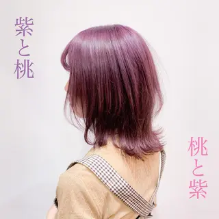 ミディアム カラー ヘアアレンジ TONE所属・透明感カラー/ 韓国ヘア/縮毛矯正のヘアスタイル