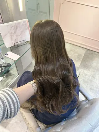 ロング カラー 上品うるツヤ韓国ヘア 🤍Hanaのヘアスタイル