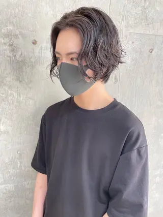 ショート カラー メンズ 江上拓郎/ショート /酸性ストレートのヘアスタイル