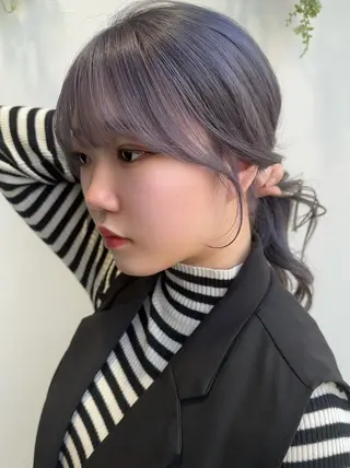 ロング カラー ヘアアレンジ 似合わせ/透明感 カラー/ツヤ髪/かこのヘアスタイル