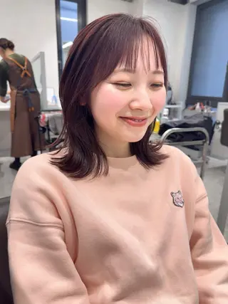ミディアム 明松 功喜のヘアスタイル