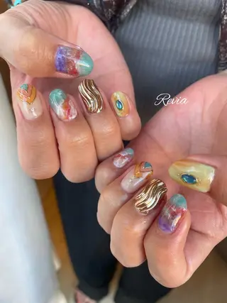 ネイル revia所属・ERI Nailistのネイルデザイン