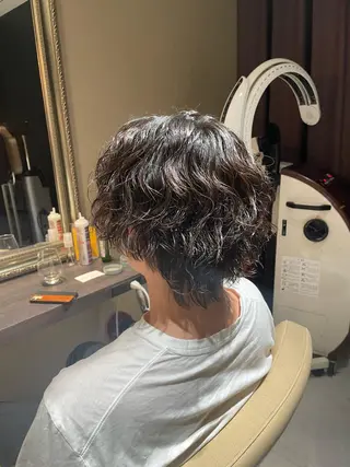 ミディアム パーマ メンズ メンズ専門美容師✂︎ 大庭勝己のヘアスタイル