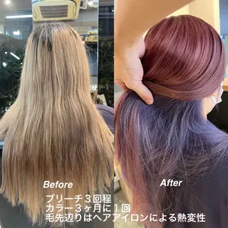 ロング カラー daiki 原宿のヘアスタイル