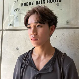 カラー メンズ ブリーチカラーモデル ダブルカラー✨ななほのヘアスタイル