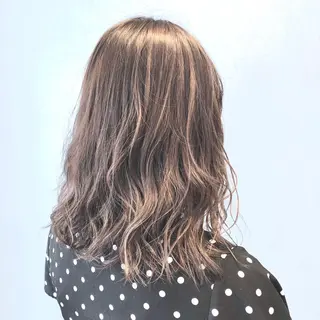 ミディアム カラー 🌈ぷる艶カラー🌈 髪質改善👑柳沼尚貴のヘアスタイル