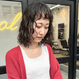 ミディアム パーマ 問屋町sol.🌿 NAOYAのヘアスタイル