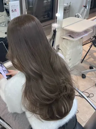 ロング カラー 韓国レイヤー×モテ髪 /MITSUKI🤍のヘアスタイル