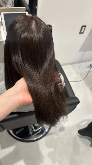 セミロング カラー 艶感×抜け感hair /ReLit 正源のヘアスタイル