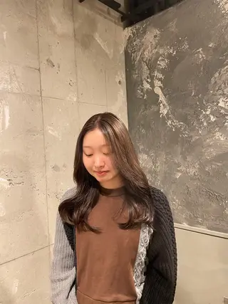 ロング カラー 🤍ベージュ/透明感 韓国ヘア/まりん🤍のヘアスタイル