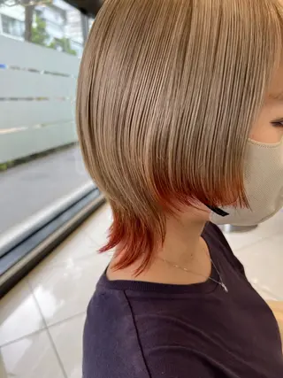 ミディアム カラー 【ハイトーンカラー 🌈】小野隼広のヘアスタイル