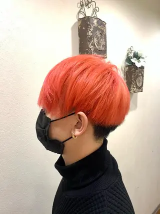 ショート カラー メンズ 透明感/ 美髪矯正/田中恭のヘアスタイル