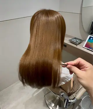 ロング 奇跡のストレートヘア ✨人生を変える美髪へのヘアスタイル