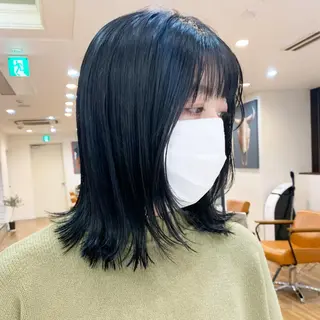 ミディアム 古沢 新のヘアスタイル