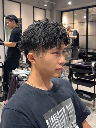 ショート パーマ メンズ メンズ特化美容師 パーマ職人ショウのヘアスタイル