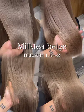 セミロング カラー Aster れおんのヘアスタイル