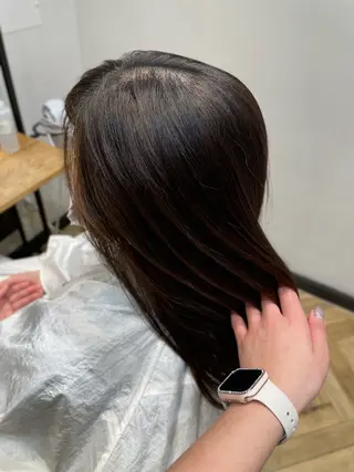 カラー 望恵🌸 韓国🇰🇷スタイルのヘアスタイル