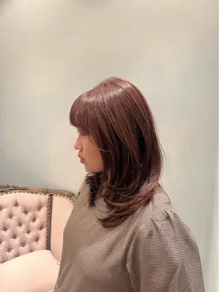 ミディアム カラー 小林 心のヘアスタイル
