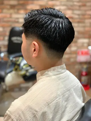 ショート メンズ HIROGINZAプレミアムバーバー赤坂店所属・田中 千恩のヘアスタイル