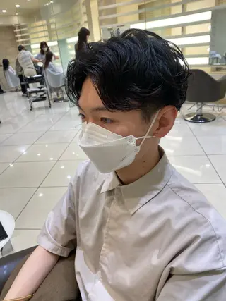 パーマ メンズ 銀座メンズ専門🖤 小島奈々のヘアスタイル