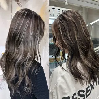 セミロング カラー ヘアアレンジ 久米 治仁のヘアスタイル