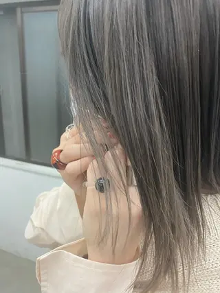 セミロング カラー stand所属・ニュアンスヘア🌔 nanakoのヘアスタイル